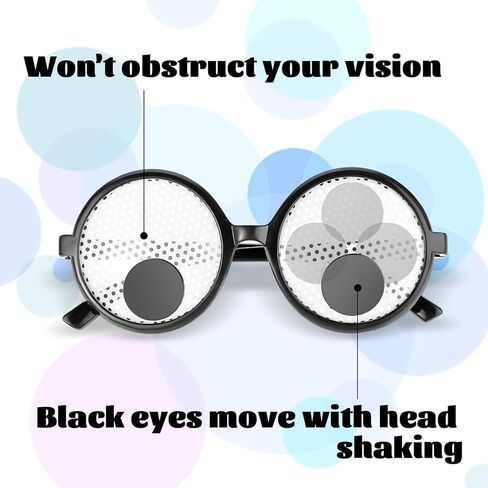 Halloween Decorations Googly Eyes Glasses Funny Shaking Eyeball Glasses Shades Party Costume Accessories Eyewear in Saudi Arabia