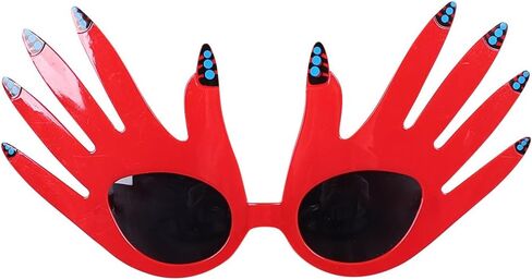 هالوين قاتل المهرج تأثيري مضحكة نظارات ريد يدوية شمسية الإكسسوارات أزياء أزياء الأزياء in Kuwait
