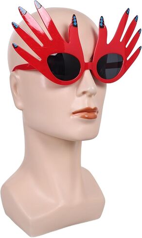 هالوين قاتل المهرج تأثيري مضحكة نظارات ريد يدوية شمسية الإكسسوارات أزياء أزياء الأزياء in Kuwait