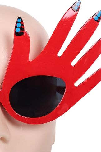 هالوين قاتل المهرج تأثيري مضحكة نظارات ريد يدوية شمسية الإكسسوارات أزياء أزياء الأزياء in Kuwait