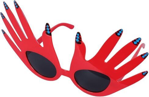هالوين قاتل المهرج تأثيري مضحكة نظارات ريد يدوية شمسية الإكسسوارات أزياء أزياء الأزياء in Kuwait