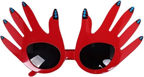 هالوين قاتل المهرج تأثيري مضحكة نظارات ريد يدوية شمسية الإكسسوارات أزياء أزياء الأزياء in Kuwait