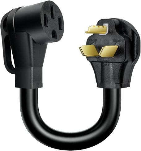 50Amp to 30Amp EV Charger Adapter Cord, Nema 10-30P Male to 14-50R Female Power Connector for Level 2 Charging (not for RVs), ETL Listed (NEMA 10-30P T0 14-50R) in Saudi Arabia