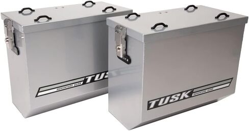 TUSK Aluminum Panniers V2 Medium Silver in Saudi Arabia