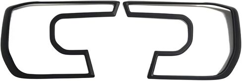 ABS Head Light Cover متوافق مع Ford Ranger Wildtrak T9 Sport XLT 2022 2023 ملحقات غطاء المصباح الأمامي (Delux Black) in Saudi Arabia