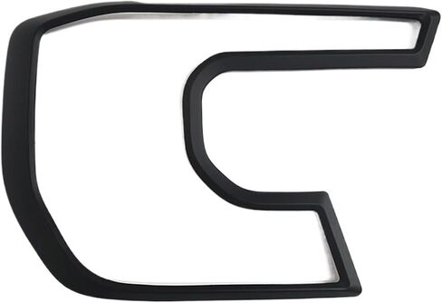 ABS Head Light Cover متوافق مع Ford Ranger Wildtrak T9 Sport XLT 2022 2023 ملحقات غطاء المصباح الأمامي (Delux Black) in Saudi Arabia
