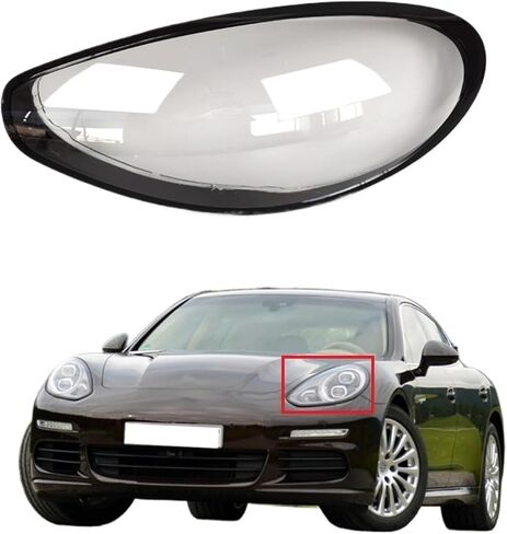 Compatible for Porsche Panamera 2014 2015 2016 Headlight Cover Transparent Headlamp Lamp Shell Plexiglass Replace Original Lampshade(2Pcs Left and Right) in Saudi Arabia