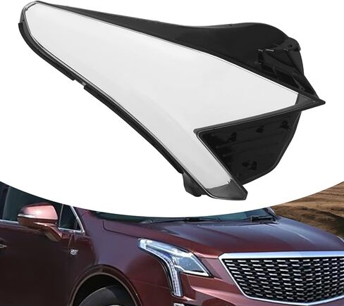 Headlight Lens Cover for 2016-2020 Cadillac XT5, Right Clear PC Replacement Headlight Covers, Direct Fit Front Headlamp Lens Housing for Driver and Passenger Side (Right) in Saudi Arabia