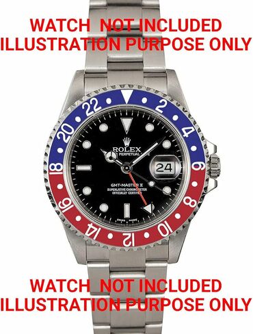 Ewatchparts Pepsi Bezel وإدراج متوافق مع Rolex GMT Master I ، II Blue/Red 16700 16710 SAPPHIRE in Saudi Arabia