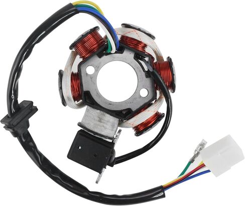 PRO BAT 6 Coil Pole Magneto Flywheel Stator Pure Copper with Detached Plug for 50cc 110cc 125cc 150cc Pit PRO Trail Dirt Bike Thumpstar Quad ATV Go Kart Dune Buggy in Saudi Arabia