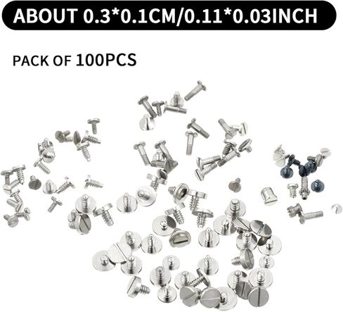 مراقبة مسامير ، 100pcs مشاهدة بطارية مشبك الساعات المسمار البلاغ استبدال أدوات إصلاح مجموعة لاستبدال مسامير البطارية القديم مشبك الساعات in Kuwait