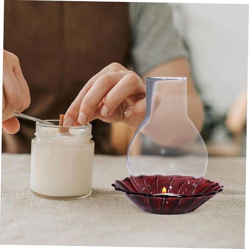 Cylindrical Glass Candle Holder Sleeve Windproof Candle Cover for Home Decor for Dining and Events in Saudi Arabia