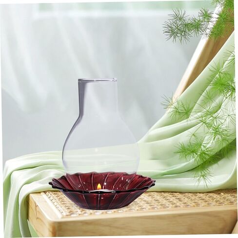 Cylindrical Glass Candle Holder Sleeve Windproof Candle Cover for Home Decor for Dining and Events in Saudi Arabia