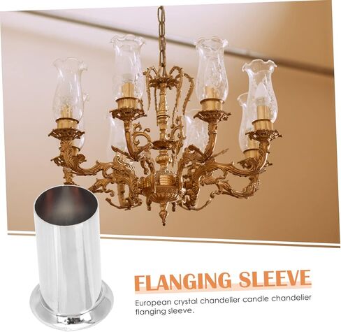Gatuida 10pcs Crystal Chandelier Lamp Holder Sleeves Flame Retardant Bulb Base Covers Easy to Install and Replace Suitable for Home and Restaurant Decor in Saudi Arabia