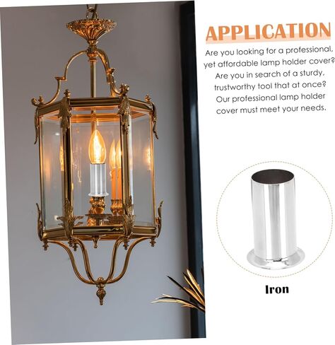 Gatuida 10pcs Crystal Chandelier Lamp Holder Sleeves Flame Retardant Bulb Base Covers Easy to Install and Replace Suitable for Home and Restaurant Decor in Saudi Arabia