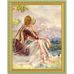 18x24 الإطار ، إطارات صور عتيقة ، ديكور المنزل العتيقة ، إطار صور ملصق ، 18 × 24 ، المنحوتات الأزهار الذهبية المزخرفة مع لهجة زرقاء ، وعمودية وأفقية للتعليق الجدار in Kuwait