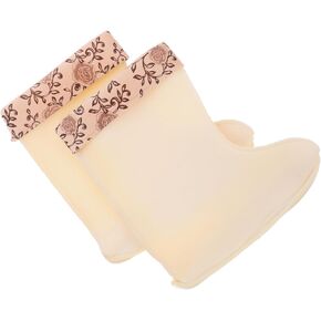 1PAIR مريحة لبطانات التمهيد الشتوية للنساء الجوارب التمهيد المطر المعزول للمغامرات في الهواء الطلق وتصميم الطقس البارد القابل للفصل للصيد والأيام الممطرة in Kuwait