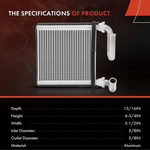 A-Premium HVAC Heater Core متوافق مع Honda Pilot 2003-2008 و Acura MDX 2002-2006 ، مع الأنبوب in Kuwait