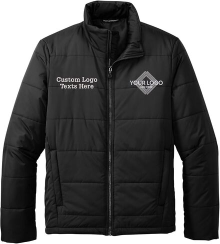 INK STITCH Men J852 Add Custom Embroidery Logo Texts Super Warm Puffer Jackets in Saudi Arabia