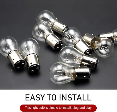 10 PCS CAR 1157 BRAKE LIGHT BULB ، P21/5W BAY15D Contact Dual Taint High and Low Leg Leghing Lamping Halogen Placen in Saudi Arabia