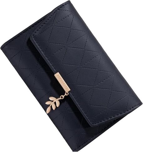Compact Genuine Leather Women's Bifold Wallet – RFID-Blocking with Zippered Coin Pocket (Mint Green) in Kuwait