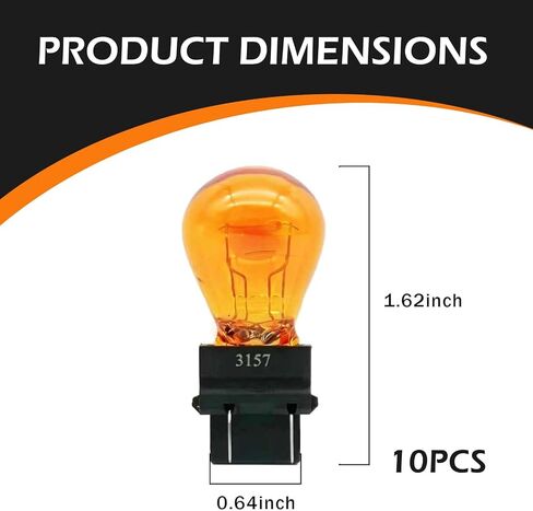 10PCS 3157 Bulb Tail Light Bulbs, Car Instrument Light Bulb, Automobile Lighting Replacement Accessory, Plastic Base Auto Brake for Mini Miniature Turn Signal, Parking, Side Marker (Red) in Saudi Arabia