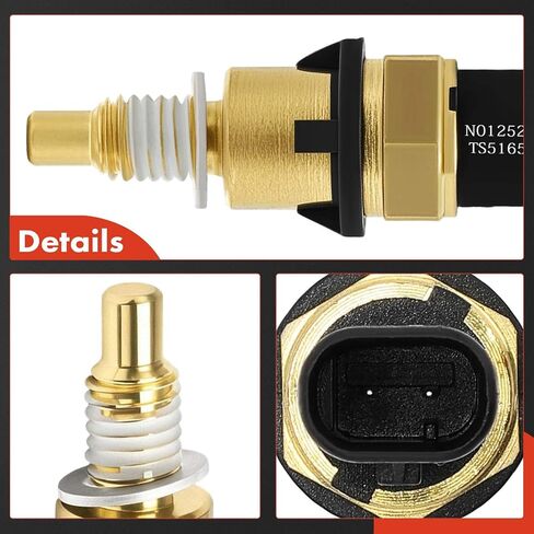 مستشعر درجة حرارة سائل تبريد المحرك A -premium متوافق مع Chevy و GMC و Cadillac & Buick - Blazer ، Camaro ، Colorado ، Acadia ، Canyon ، ATS ، CT5 ، CT6 ، CTS ، XT5 ، XT6 ، Lacrosse in Kuwait