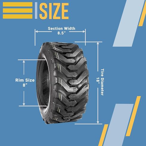 One 18x8.50-8 Lug Traction Lawn Tractor Tire 18 8.50 8 R-4 Bar Skid Lug 18x850, Heavy-Duty 18x850 Size, Ideal for Garden Tractors, Lawn Mowers, and Off-Road Use in Saudi Arabia