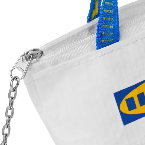 KNOLIG 2-Pack Mini Key & Coin bag – 1 Blue + 1 White – Small Zipper Pouch, Lightweight Polypropylene for Travel, Pocket, Everyday Use in Saudi Arabia