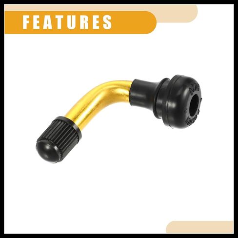 5 PCS Universal PVR50 Tubeless Tyre Valve STEM - CARS RV Bicycles Process Scarecles Trailers Raleless Tyre Ralve - Tubely Steel Gold Pone Date Materian in Kuwait