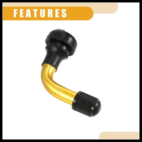 5 PCS Universal PVR50 Tubeless Tyre Valve STEM - CARS RV Bicycles Process Scarecles Trailers Raleless Tyre Ralve - Tubely Steel Gold Pone Date Materian in Kuwait