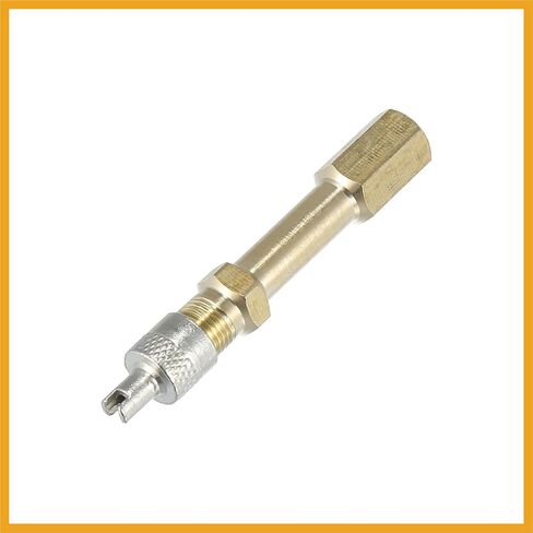 2pcs 50mm/1.97" Long Brass Auto Tire Valve Extension Adaptor Air Tyre Stem Extender Inflation Stright Bore for Car Truck Motorcycle Bike Mower Scooter Replacement in Saudi Arabia