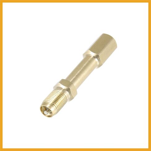 2pcs 50mm/1.97" Long Brass Auto Tire Valve Extension Adaptor Air Tyre Stem Extender Inflation Stright Bore for Car Truck Motorcycle Bike Mower Scooter Replacement in Saudi Arabia