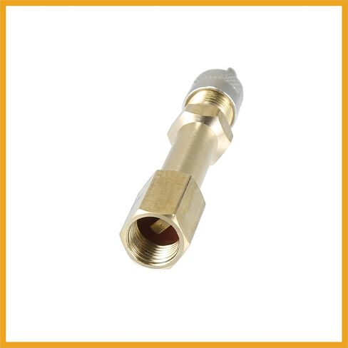 2pcs 50mm/1.97" Long Brass Auto Tire Valve Extension Adaptor Air Tyre Stem Extender Inflation Stright Bore for Car Truck Motorcycle Bike Mower Scooter Replacement in Saudi Arabia