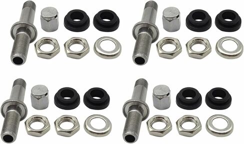 Great! 4X TR48 Bolt On Tire Valve Stem Chrome Metal High Pressure Flush with Stem Cap New in Saudi Arabia
