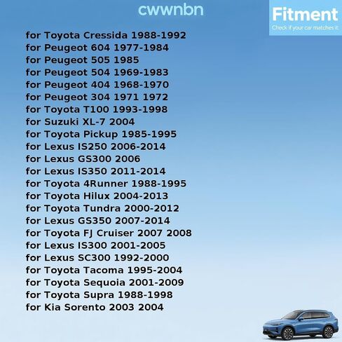 الخلفية ل Kia Sorento 2003 2004 لـ Lexus IS300 2001 2002 2003 2004 2005 لـ Toyota 4Runner ، FJ Cruiser ، Pickup 1985 1987 1987 1988 1989 1990-2008 SEAL SEAL 1 PCS in Kuwait