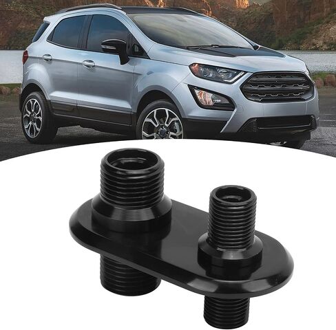 Universal A C Bulkhead Connector for Cars 2 Port Air Conditioning Fitting ، Monnector Aluminium for Hot Rods and Performance Mostics High Flaured (Silver) in Kuwait