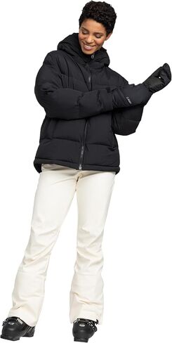 Roxy Women's Alofted Puffy 10k Waterproof, Insulated Snowboard Jacket, Pfas-Free in Saudi Arabia