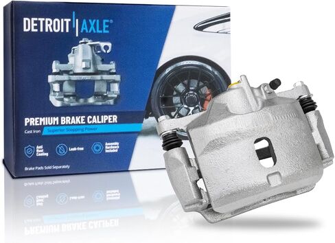 Detroit Axle - Front Left Brake Caliper for 96-11 Honda Civic, 10-14 Insight, 97-00 EL, Driver Side Disc Brake Caliper with Bracket Assembly Replacement in Saudi Arabia