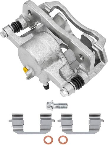 Detroit Axle - Front Left Brake Caliper for 96-11 Honda Civic, 10-14 Insight, 97-00 EL, Driver Side Disc Brake Caliper with Bracket Assembly Replacement in Saudi Arabia
