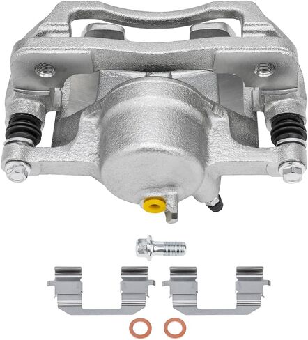 Detroit Axle - Front Left Brake Caliper for 96-11 Honda Civic, 10-14 Insight, 97-00 EL, Driver Side Disc Brake Caliper with Bracket Assembly Replacement in Saudi Arabia