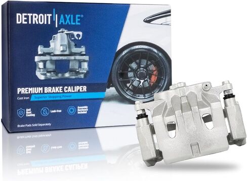 Detroit Axle - Front Left Brake Caliper for 10-15 Lexus RX350, 10-19 Toyota Highlander, 11-20 Sienna, Driver Side Disc Brake Caliper w/Bracket 2011 2012 2013 2014 2015 Replacement in Saudi Arabia