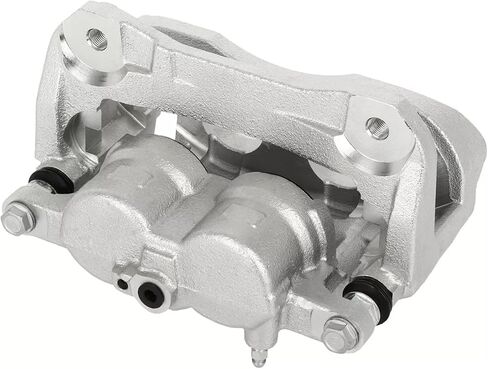 Detroit Axle - Front Left Brake Caliper for 10-15 Lexus RX350, 10-19 Toyota Highlander, 11-20 Sienna, Driver Side Disc Brake Caliper w/Bracket 2011 2012 2013 2014 2015 Replacement in Saudi Arabia