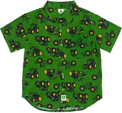 John Deere Tractor Button Down Dress Shirt Toddler to Big Kid Sizes (2T - 12) in Saudi Arabia
