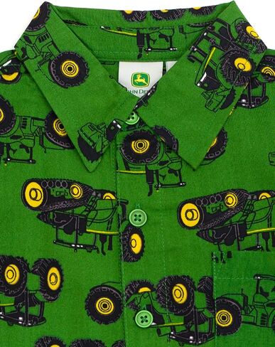 John Deere Tractor Button Down Dress Shirt Toddler to Big Kid Sizes (2T - 12) in Saudi Arabia