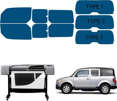نافذة النافذة المهنية الكربونية الممتازة تناسب Honda Element 2003-2011 جميع الجوانب والزجاج الخلفي المسبق لتناسب العوامل لأقصى قدر من الحد من الحرارة والخصوصية (15 ٪ نوع الظل 1) in Kuwait
