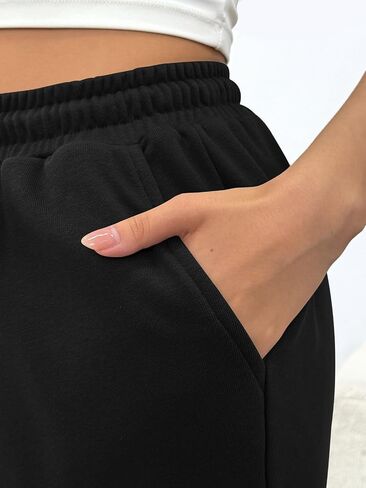 Trendy Queen Women's Sweatpants Athletic Joggers Baggy Pants Lounge Bottom 2025 Fall Fashion with Pockets in Saudi Arabia