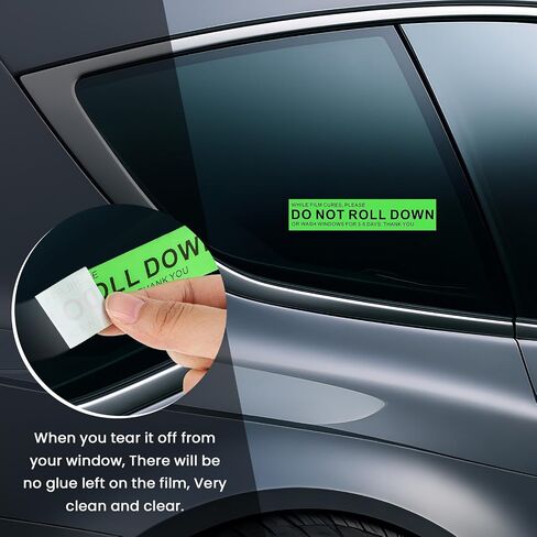 200 Pcs/roll Do Not Roll Down Window Stickers, Do Not Roll Down Warning Labels 5 x 1 Inch Self-Adhesive Windows Film Attention Caution Stickers for Automotive Car Window in Saudi Arabia