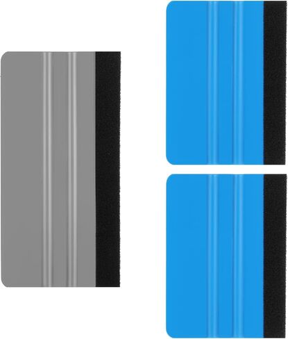 3 PCS Vinyl Squeegee Set Love Squeegee Car Tint & Window Film Kit Tint for Privacy Movie Wallpaper (5.9x6.9 Inch ، 2.9x3.9 Inch) in Saudi Arabia