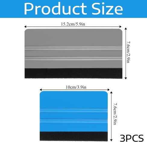 3 PCS Vinyl Squeegee Set Love Squeegee Car Tint & Window Film Kit Tint for Privacy Movie Wallpaper (5.9x6.9 Inch ، 2.9x3.9 Inch) in Saudi Arabia